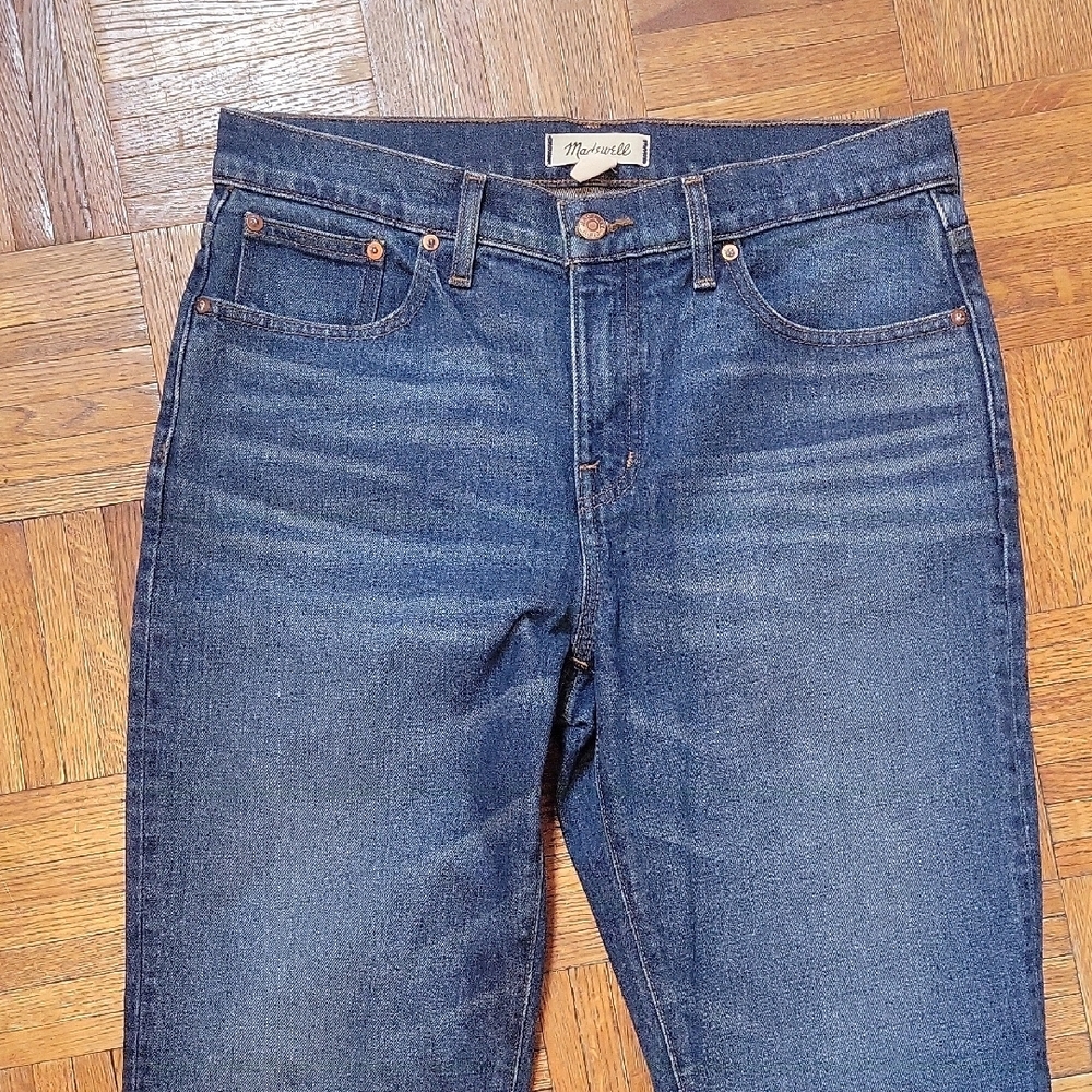 Madewell Mid Rise 90s Straight Leg Blue Denim Jeans Size 29 New without Tags - Picture 9 of 11
